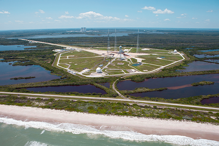 One of the shuttle launchpads at Kennedy Space Center