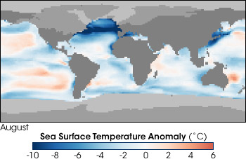 Sea surface temperature anomalies during the last glacial maximum derived from CLIMAP data